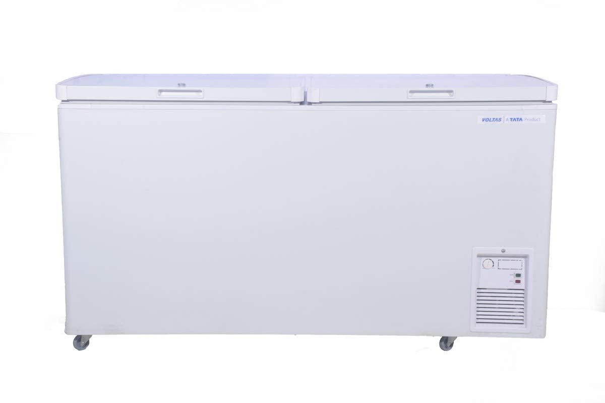 Voltas 500 DD CF Double Door Deep Freezer, 500 Liters, White