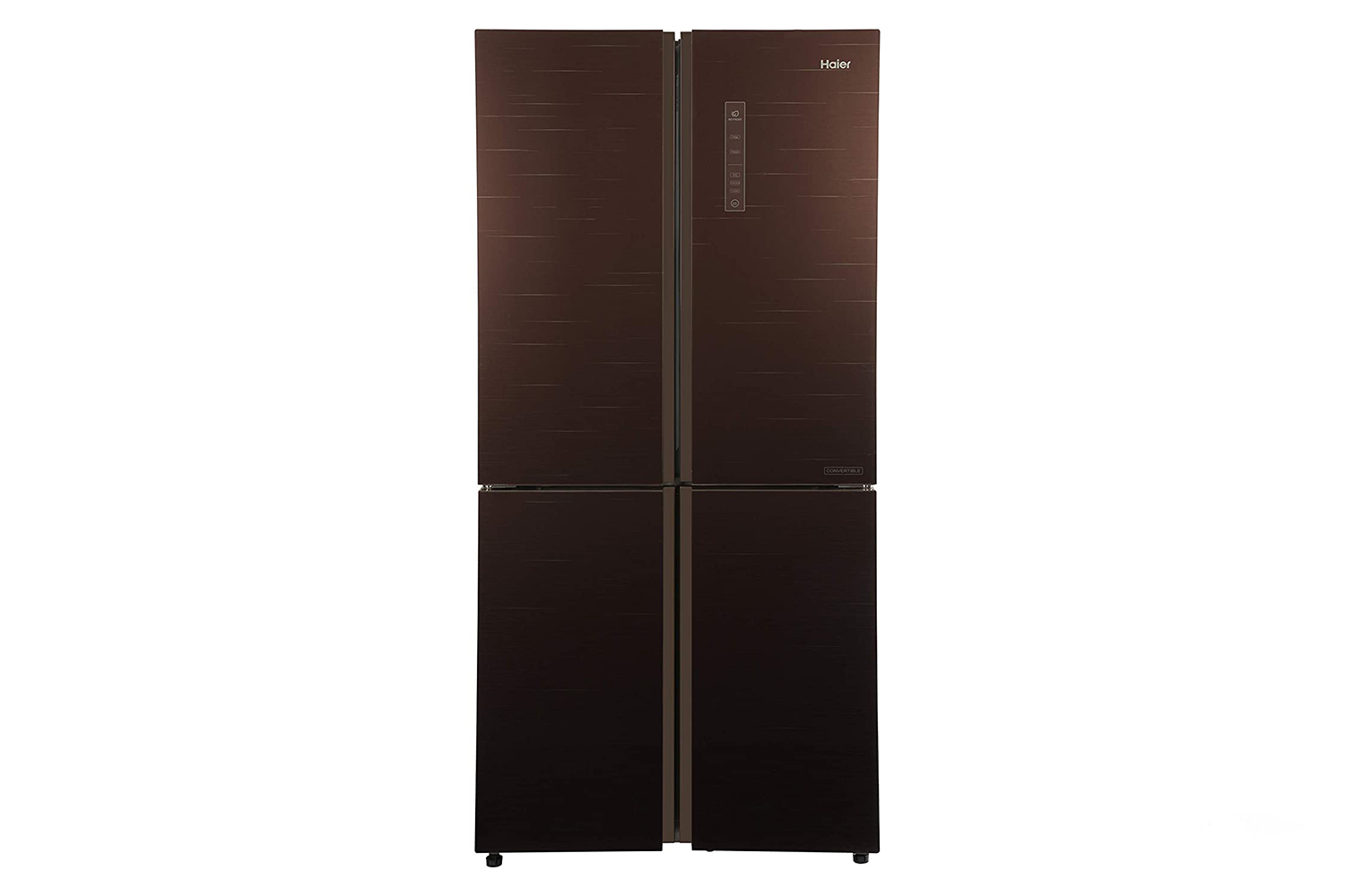 Haier HRB-550CG 531 L Inverter Frost Free Side by Side Refrigerator Chocolate Glass, Convertible