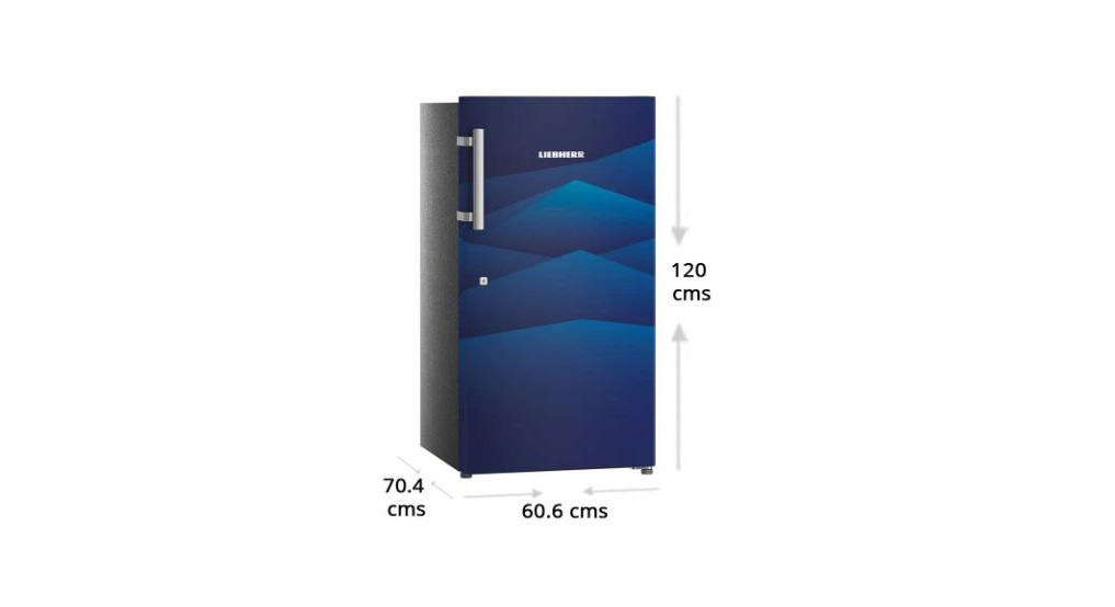 LIEBHERR 220 litres 5 Star Single Door Refrigerator, Blue (DBL- 2220)