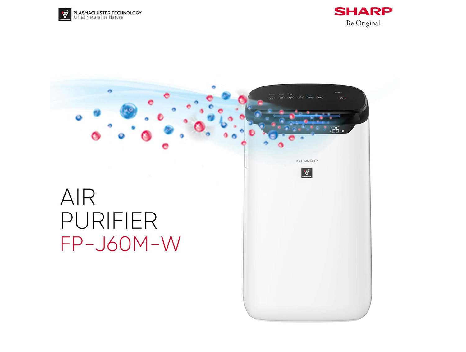 SHARP AIR PURIFIER FP-J60M-W