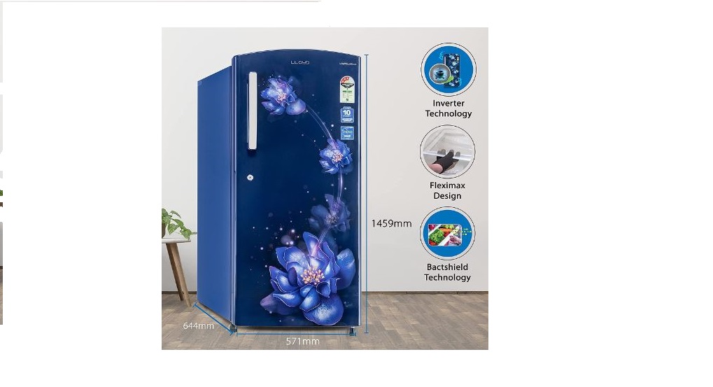 Lloyd 255 L 3 Star Inverter Direct Cool Single Door Refrigerator (GLDF273SSBT2PB, Stellata Blue, 202