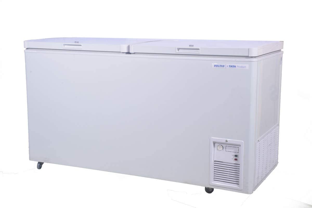 Voltas 500 DD CF Double Door Deep Freezer, 500 Liters, White