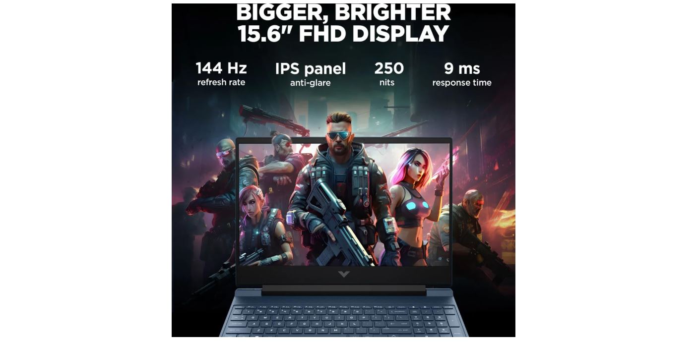 HP VICTUS GAMING LAPTOP FA1226TX (i5-12450H, 8GB DDR4, 512GB SSD, WIN 11, 4GB RTX 2050  GPU, 15.6 in