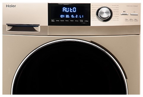 Haier HW80-BD12756NZP 8 kg Direct Drive Fully-Automatic Front Loading Washing Machine Golden