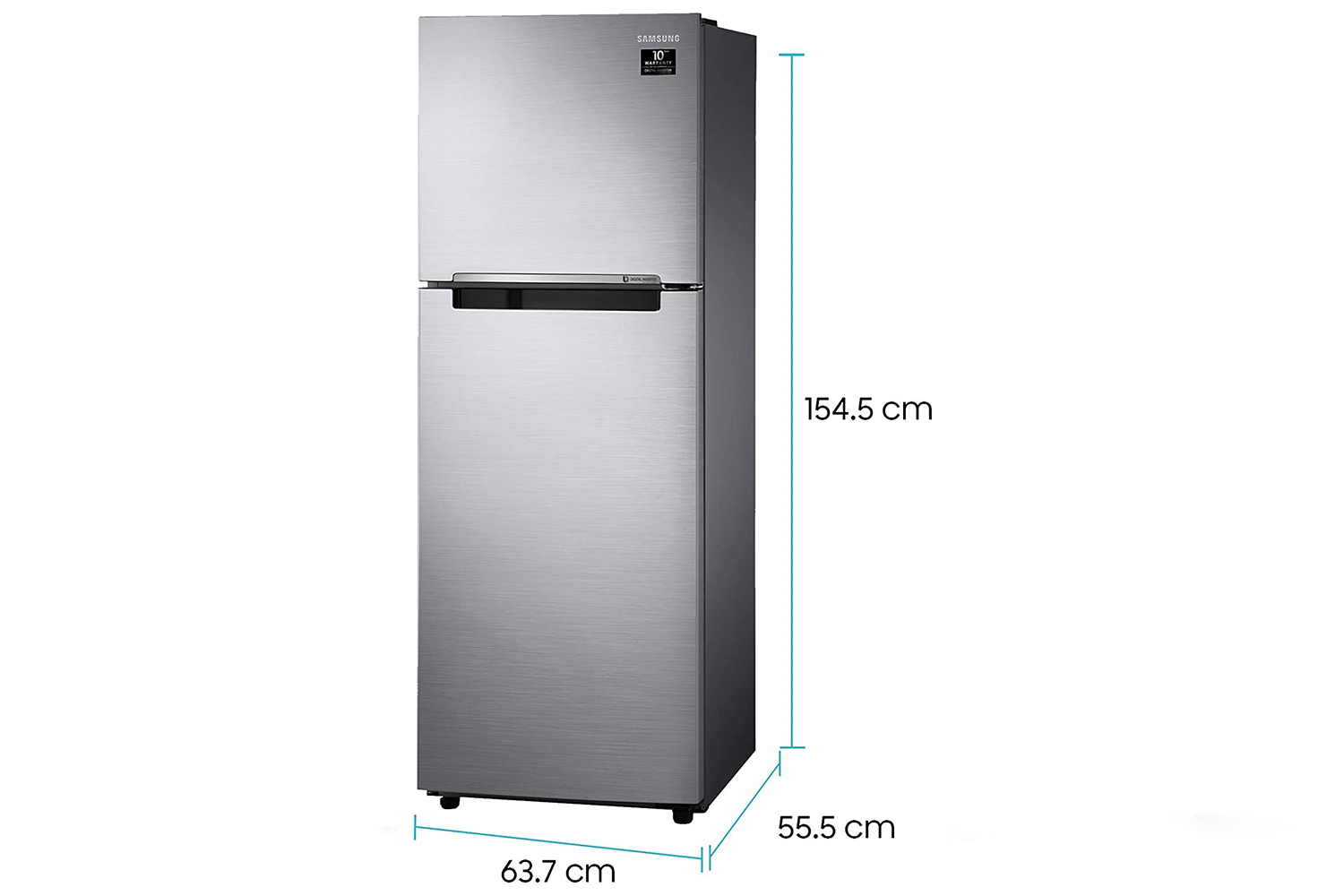 Samsung RT28T3042S8/NL 253L 2 Star Inverter Double Door Refrigerator