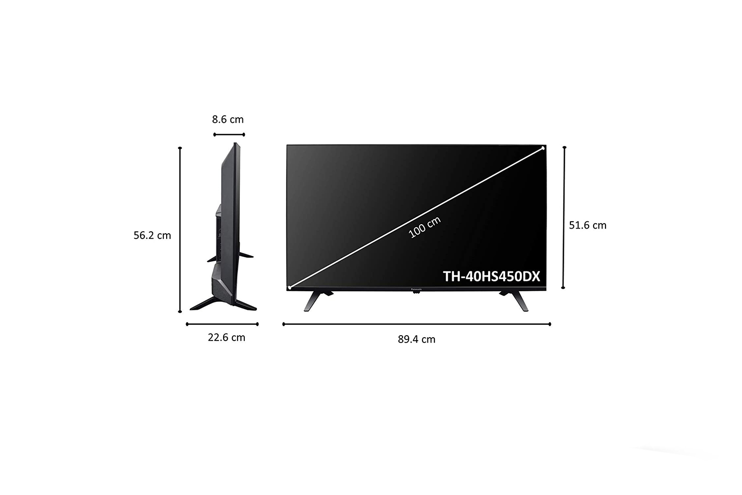 Panasonic 100 cm (40) Full HD Android Smart LED TV TH-40HS450DX ...