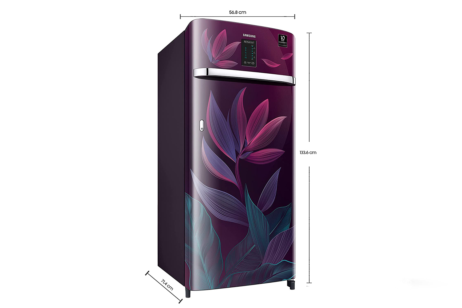 Samsung 225 L 3 Star Inverter Direct cool Single Door Refrigerator (RR23A2E2Y9R/HL, Digi-Touch Cool,