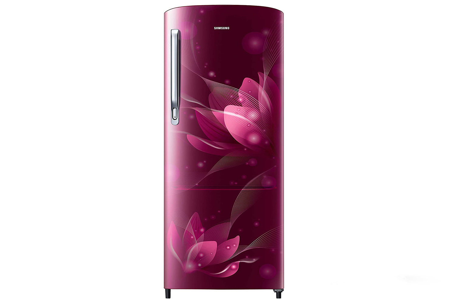 Samsung 192L 2Star DC Single Door Refrigerator, RR20A271BR8/NL, SAFFRON RED