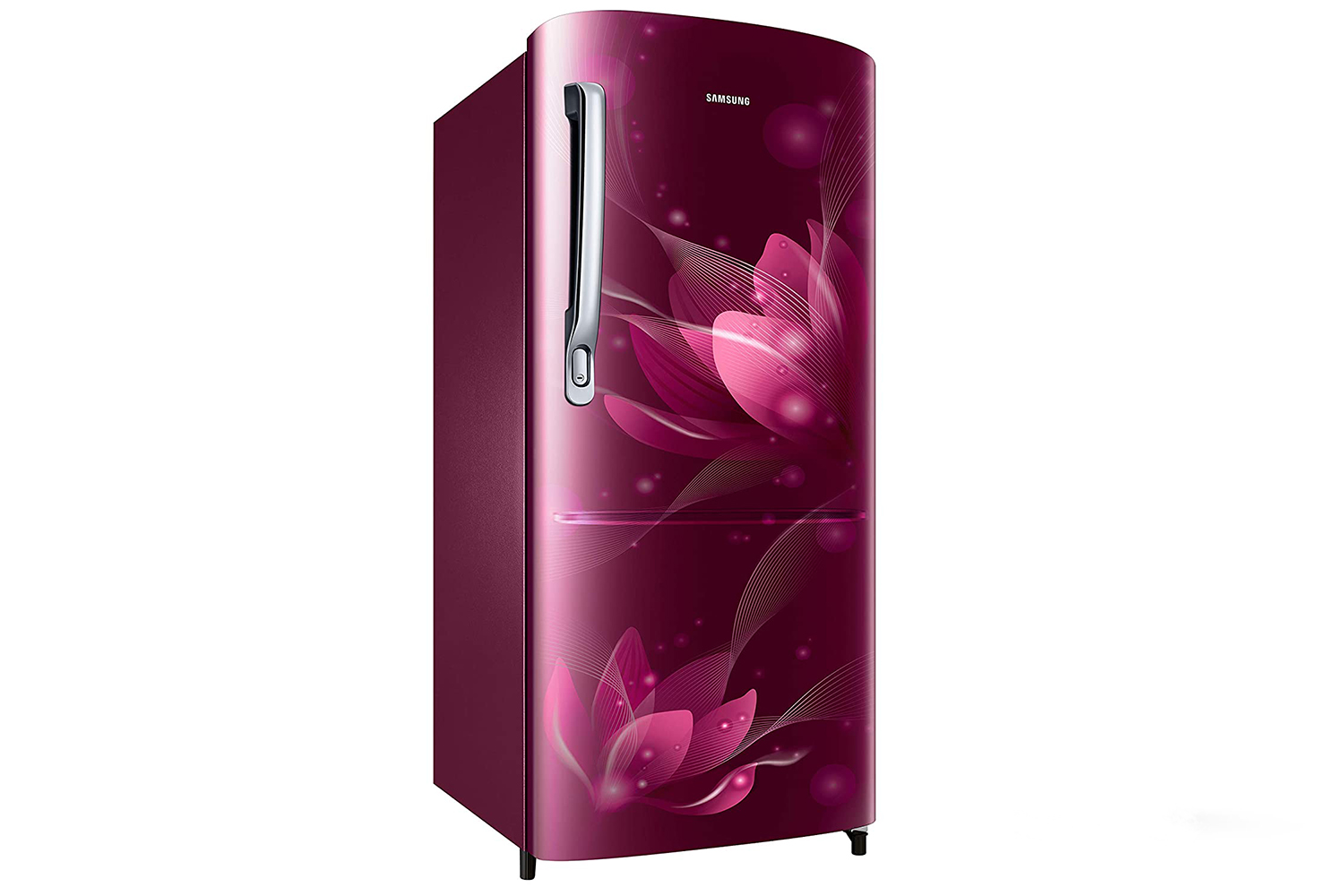 Samsung 192L 2Star DC Single Door Refrigerator, RR20A271BR8/NL, SAFFRON RED