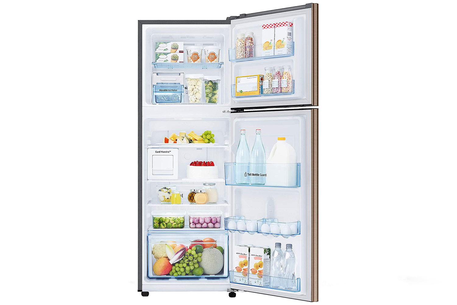 Samsung RT28T3522DU 244 L 2 Star Inverter Frost-Free Double Door Refrigerator  CURD MAESTRO