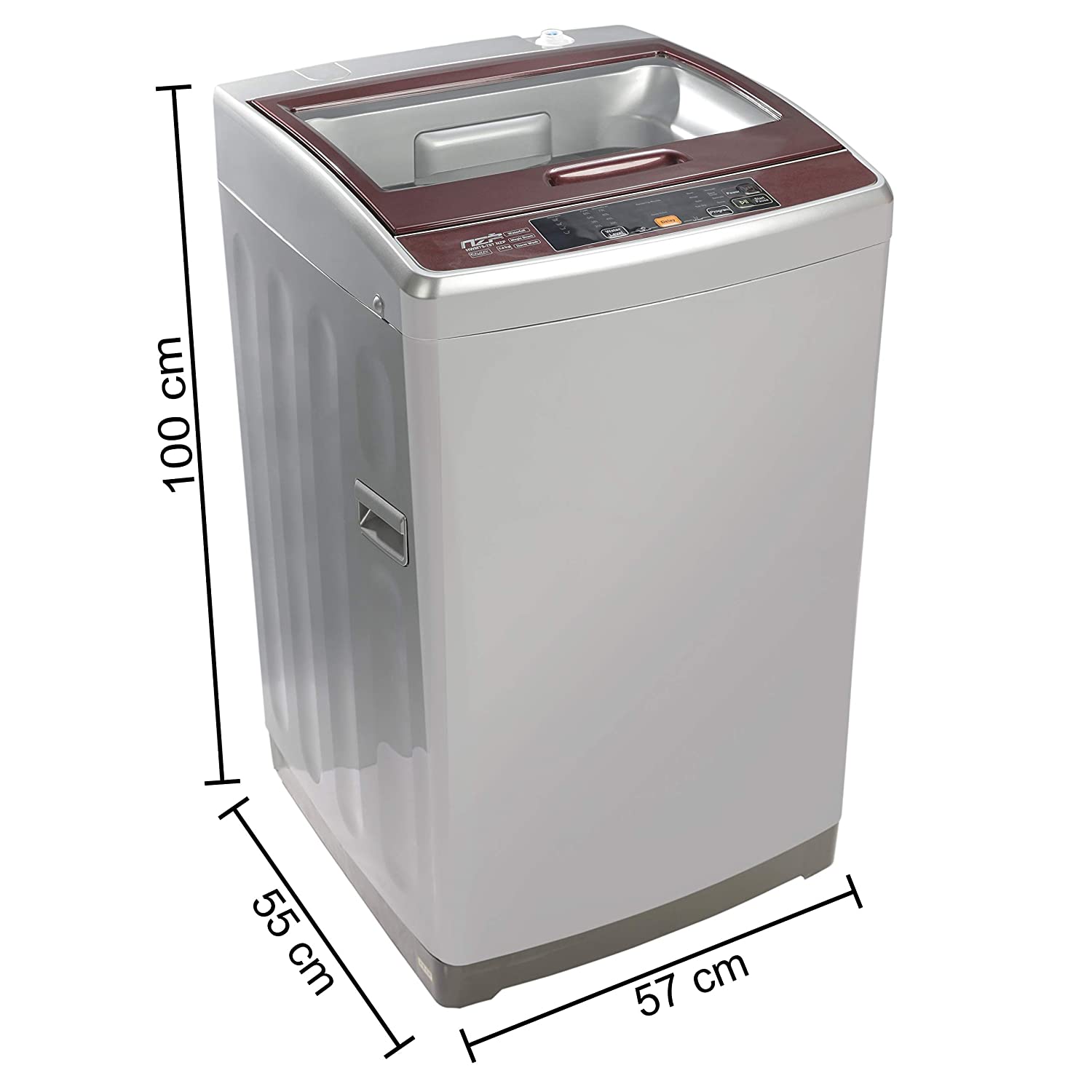 Haier HWM75-707NZP 7.5 kg Fully-Automatic Top Loading Washing Machine  Silver Grey