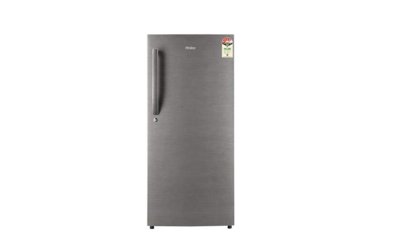 Haier 195L 4 Star Direct-Cool Single-Door Refrigerator (HRD-1954CBS-E, Brushline Silver)