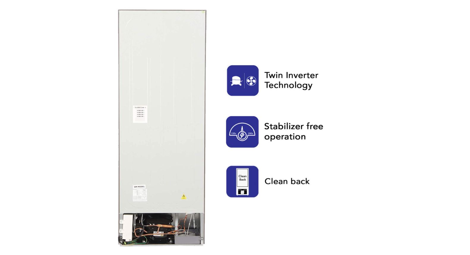 Haier 256 L 3 Star Inverter Frost-Free Double Door Refrigerator (HRB-2764PSG-E, Spiral Black Glass, 