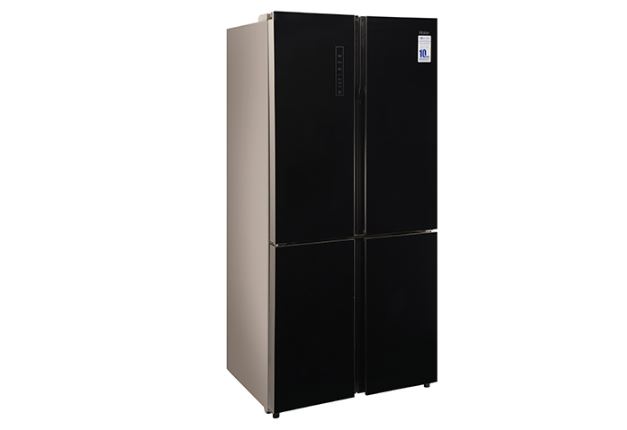 HAIER HRB-738BG 712L FRENCH DOOR SIDE BY SIDE REFRIGERATOR WITH TWIN INVERTER TECHNOLOGY, BLACK GLAS