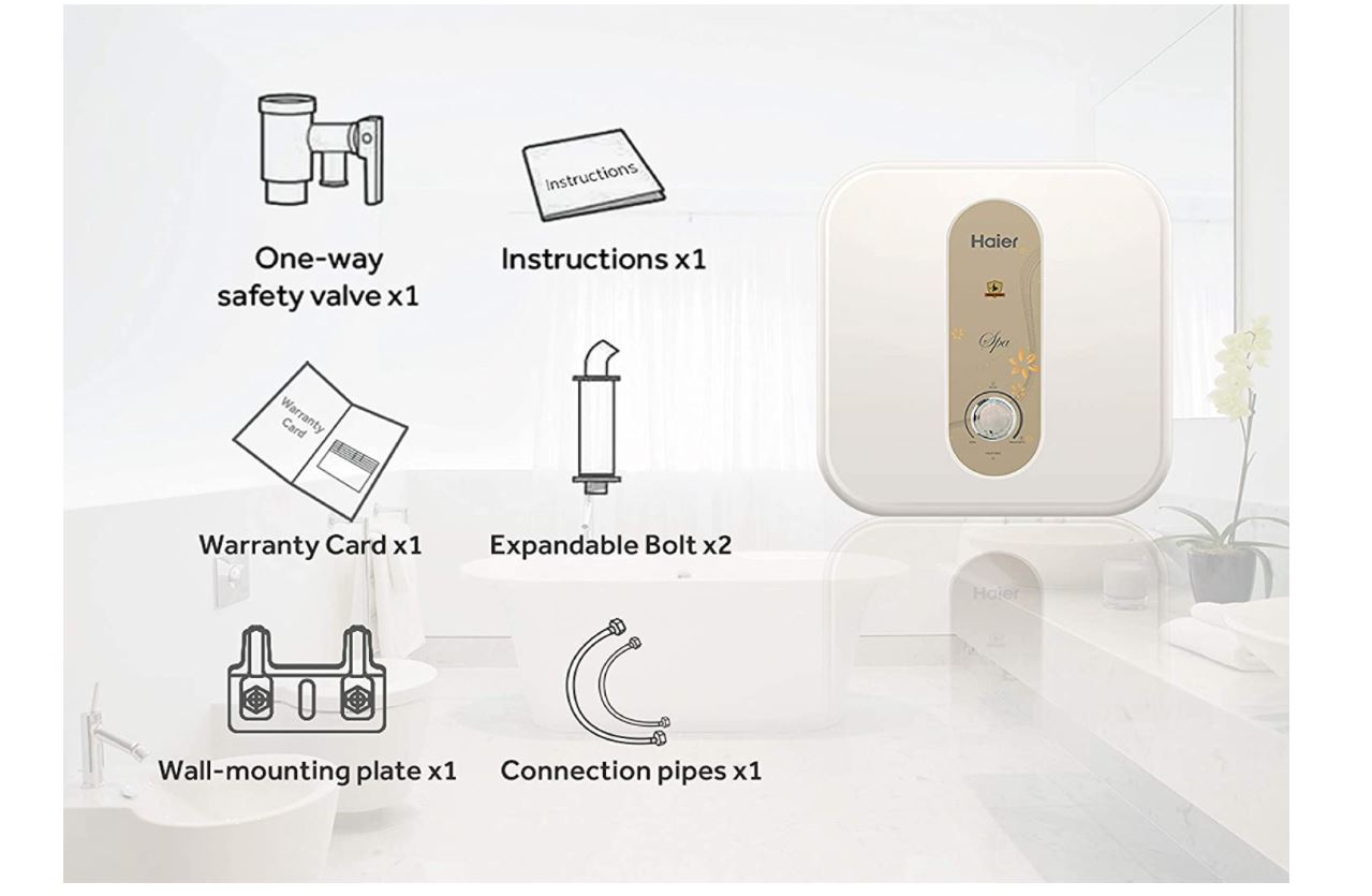 Haier ES15V-S1 Storage 15 Litre Vertical,  Super Fast heating Water Heater