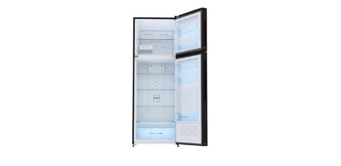 Haier 258 L 2 Star Convertible Frost-Free Double Door Refrigerator (HRF-2783BKS-E, Black Brushline)