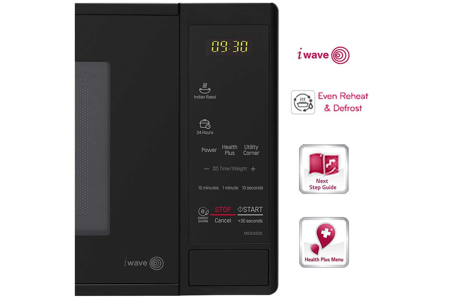 LG 20 L Solo Microwave Oven (MS2043DB, Black)