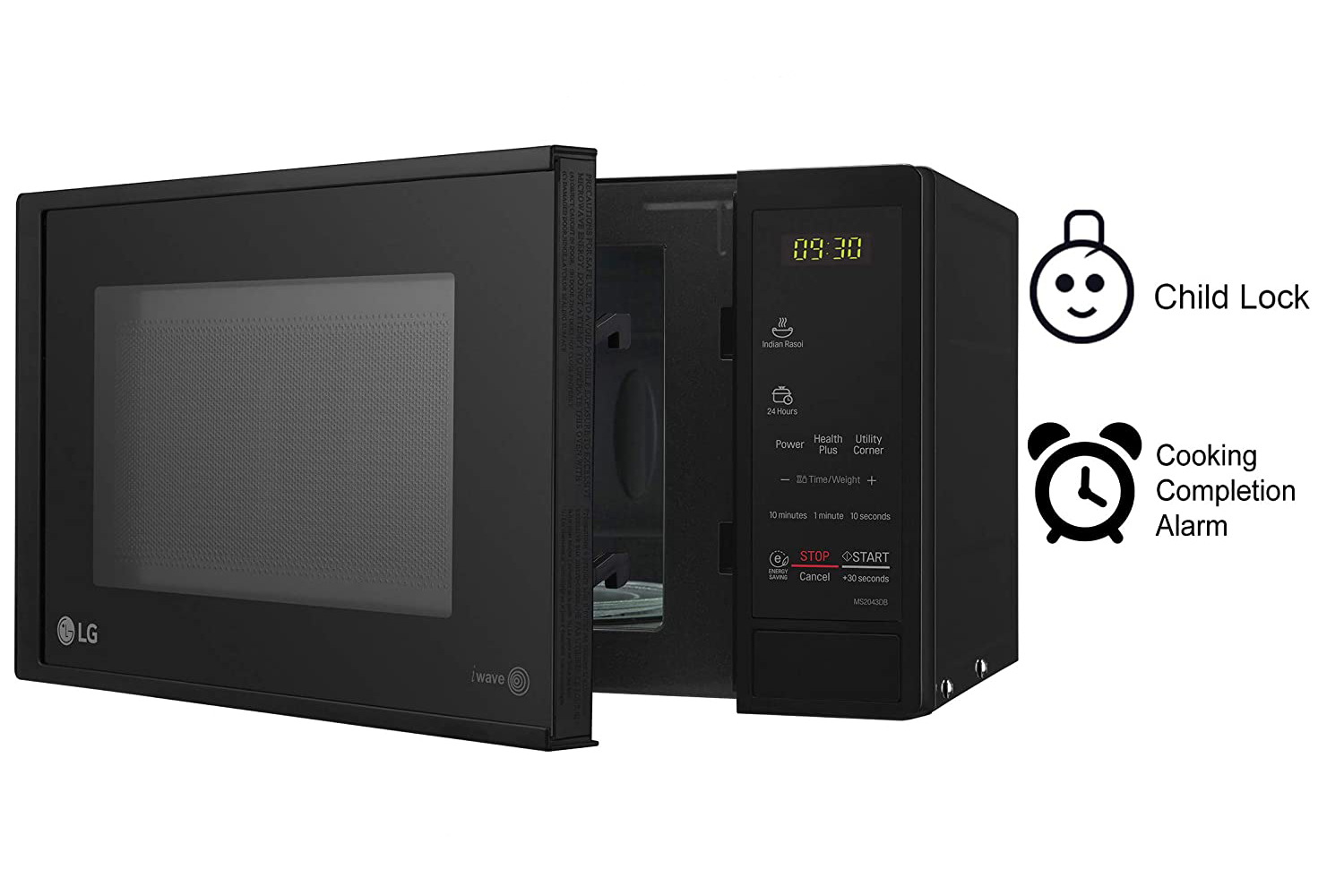 LG 20 L Solo Microwave Oven (MS2043DB, Black)