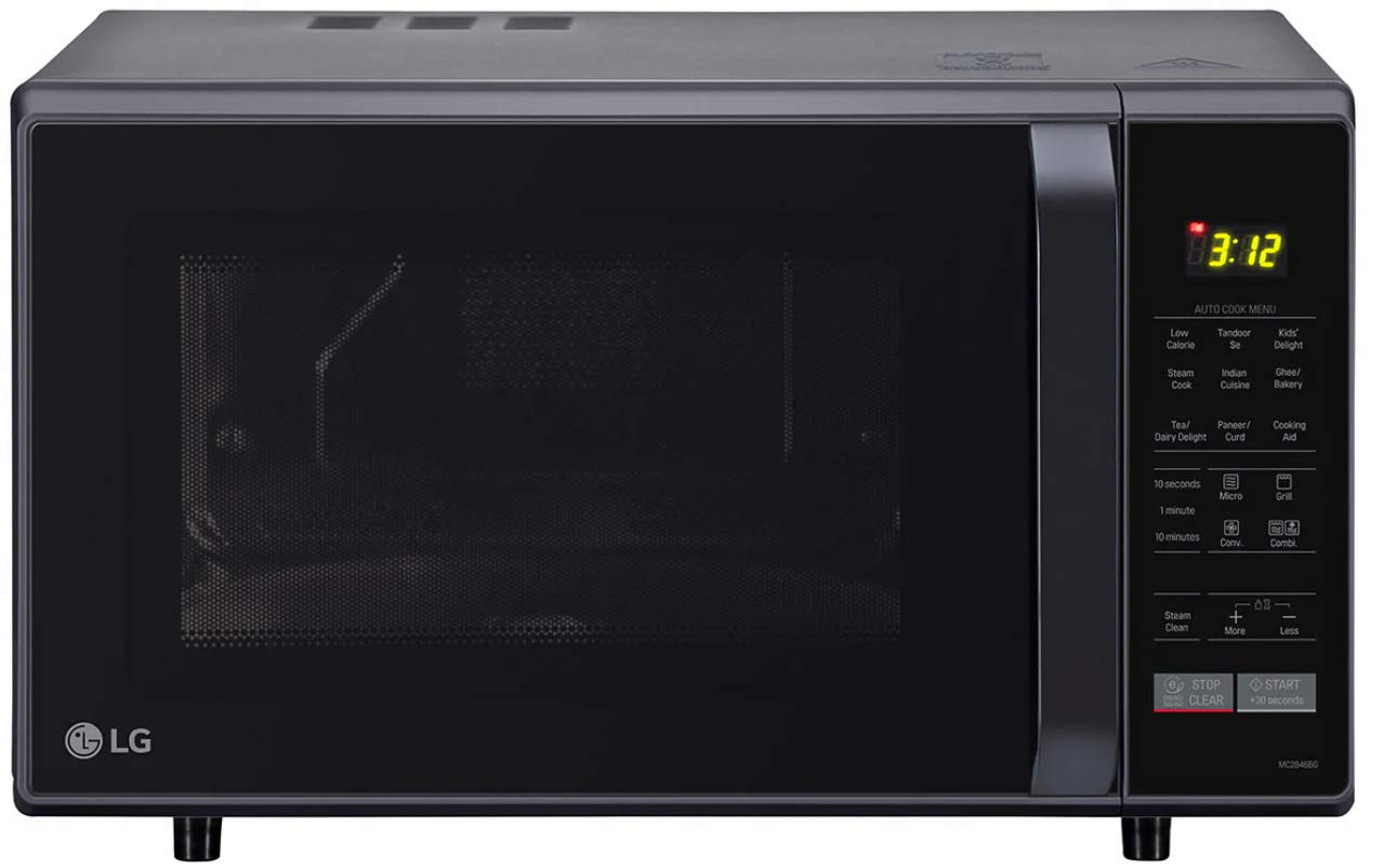 LG 28 L Convection Microwave Oven, MC2846BG, Black