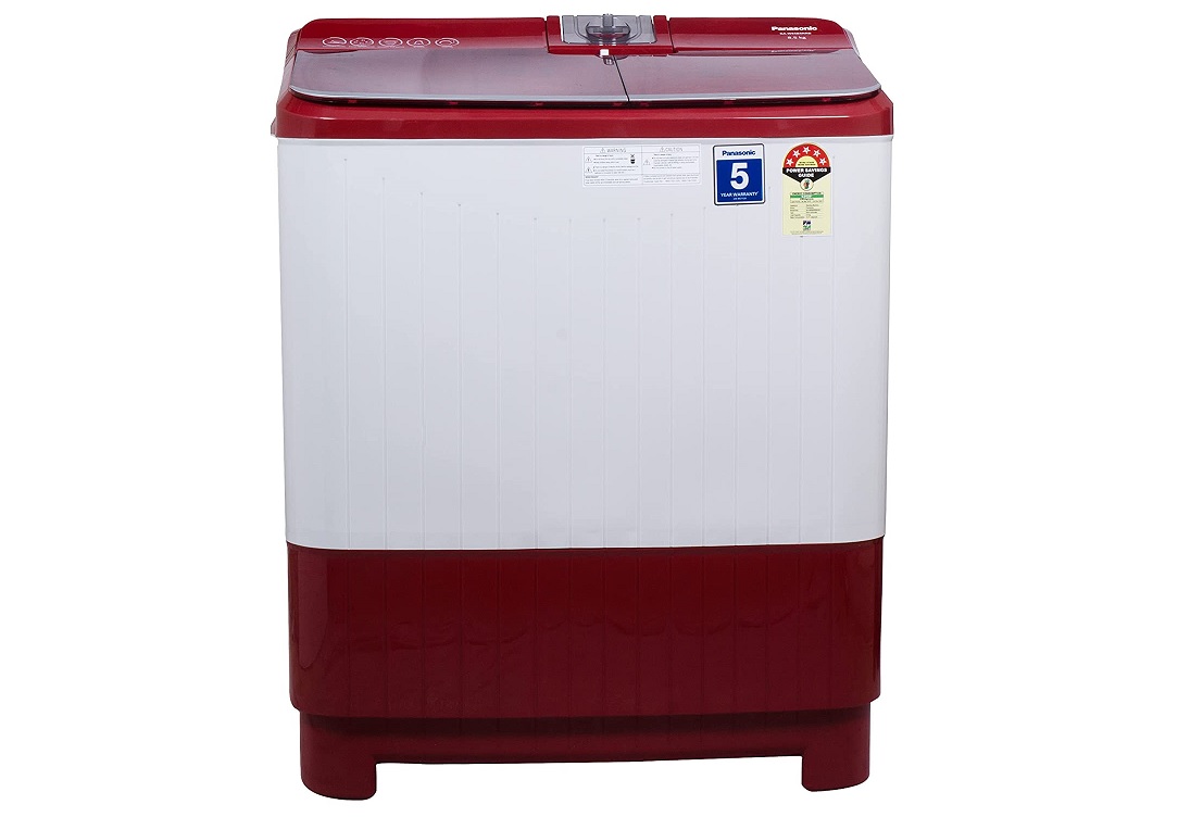 PANASONIC NA-W85B5RRB 8.5 KG SEMI AUTOMATIC TOP LOAD WASHING MACHINE , 5 STAR RATING, RED COLOR