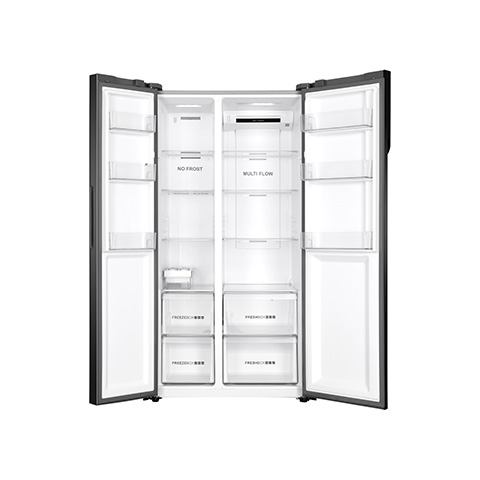 Haier HRF-622KG 570 Ltr Inverter Frost Free Side by Side Refrigerator BLACK GLASS