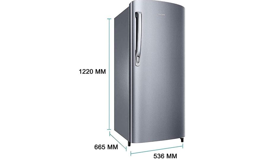 Samsung 192 L 1 Star Direct-Cool Single Door Refrigerator, Grey Silver, RR19A20CAGS/NL