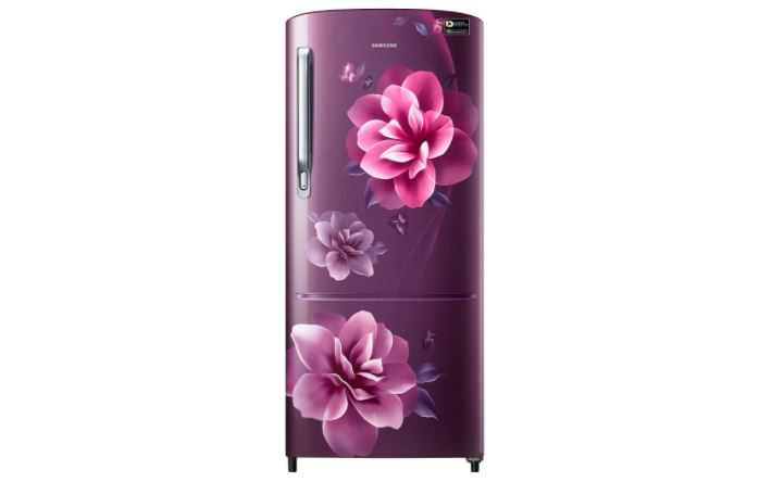 Samsung 192L 3Star inverter DC Single Door Refrigerator, RR20A272YCR/NL, Camellia Purple