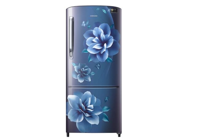 Samsung 192 L 3 Star inverter Direct Cool Single Door Refrigerator (RR20A272YCU/NL, Camellia Blue)