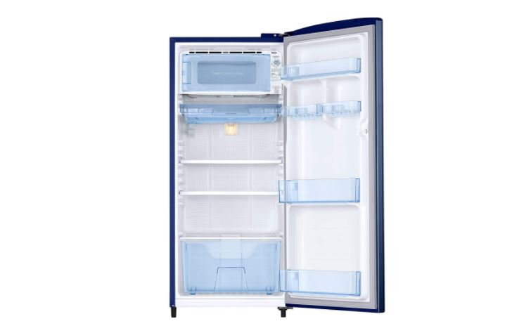 Samsung 192 L 3 Star inverter Direct Cool Single Door Refrigerator (RR20A272YCU/NL, Camellia Blue)