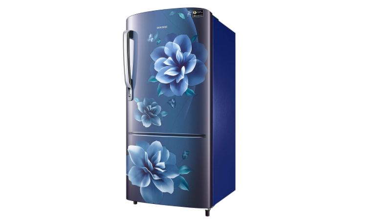 Samsung 192 L 3 Star inverter Direct Cool Single Door Refrigerator (RR20A272YCU/NL, Camellia Blue)