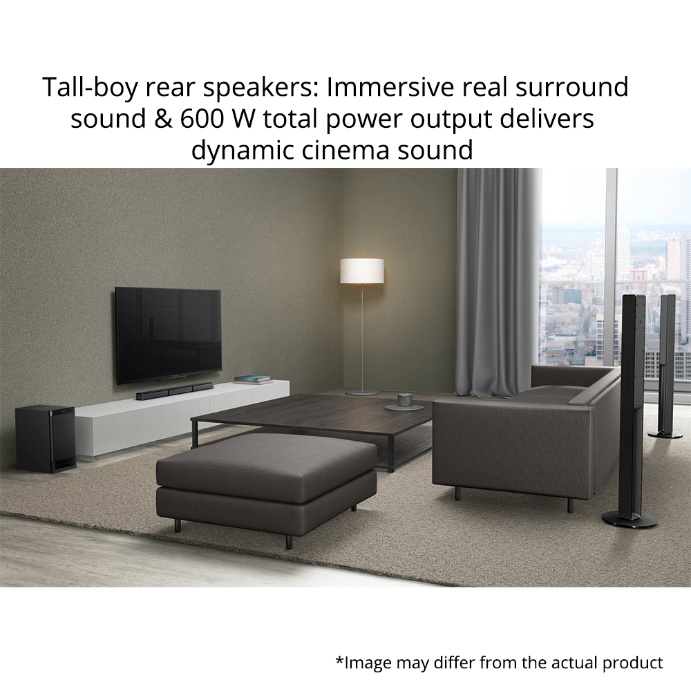 Sony HT-RT40 Real 5.1ch Dolby Audio Soundbar for TV with Tall boy Rear Speaker & Subwoofer, 5.1ch 